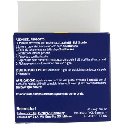 Crema de Noapte Anti-Rid, Nivea Q10 Plus, 50ml