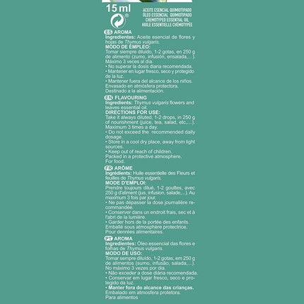 Ulei esențial, Marny's, Thyme, 100% pur, 15ml