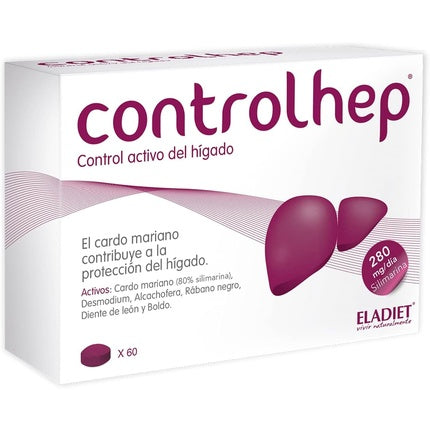 Suplimente nutriţionale, Eladiet, Controlhep, 60 comprimate