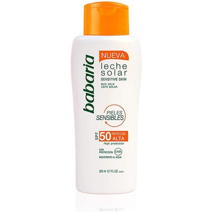 Lapte Solar, Babaria, SPF 50, Piele Sensibilă 200ml