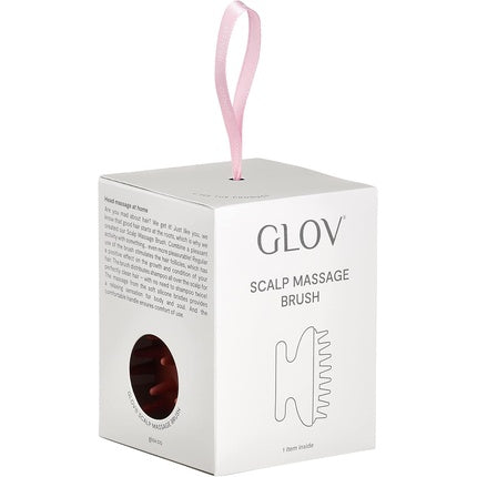 Perie Masaj Scalp Glov, silicon, crem-portocaliu