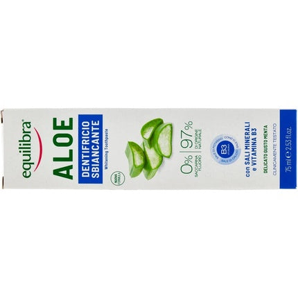 Gel de dinți, Equilibra, Aloe Vera, albire, 75ml