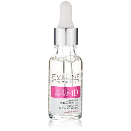 Serum Booster, Eveline, White Prestige 4D, luminozitate si decolorare, 18ml