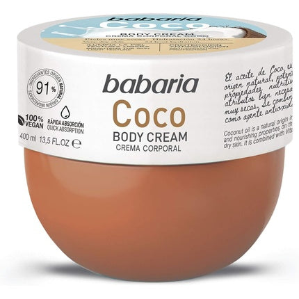 Unt de corp, Babaria, Coconut, 400 ml