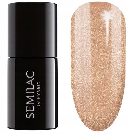 Lac de unghii UV, Semilac, Golden Icing, 7ml