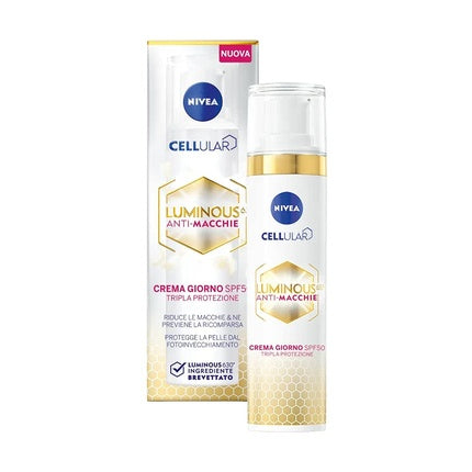 Cremă de zi, Nivea, Cellular Luminous 630 SPF50, 40ml