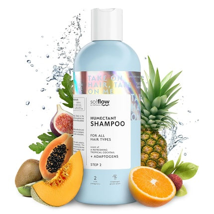 Șampon So!Flow, Aloe și Ganoderma Lucidum, albastru, 200g