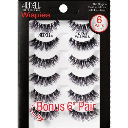 Gene False Ardell Demi Wispies Negru, 6 Perechi
