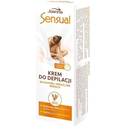 Cremă depilatoare, Joanna, pentru zone sensibile, 100g