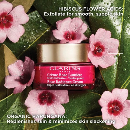 Crema de zi, Clarins, Rose Light Cream, 50ml