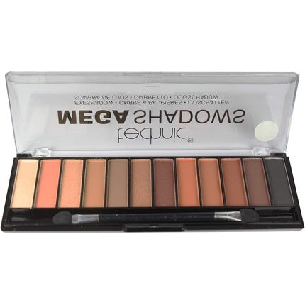 Paletă farduri Technic Mega Shadows Tonuri Toffee Sunday