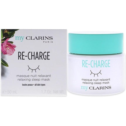Masca de noapte Clarins My Clarins Re-Charge, alb, 50ml