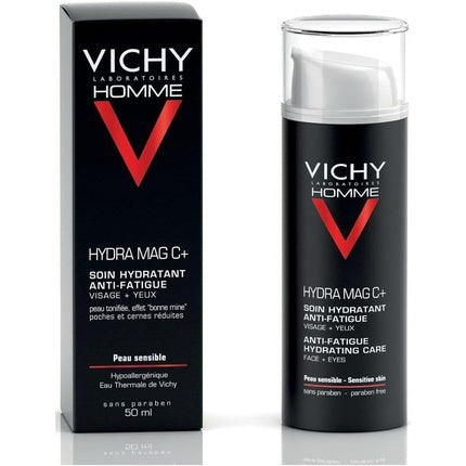 Crema hidratantă anti-oboseală, Vichy Homme Hydra Mag C+, 50ml