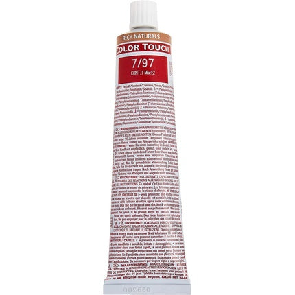 Vopsea păr, Wella Colour Touch, Blond Mediu Cenușiu, 60ml