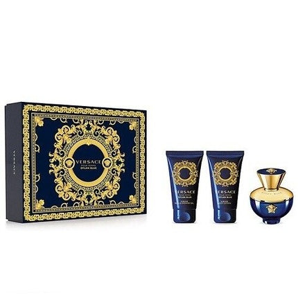 Set cadou parfum Versace Dylan Blue, 50 ml, gel de duș și loțiune