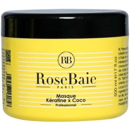 Masca de păr, Rosebaie, Keratină Coco, galben, 500ml