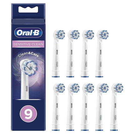 Rezerve periuta de dinti, Oral-B, Sensitive Clean, 9 bucati