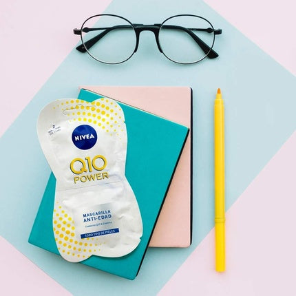 Masca facială Nivea Q10 Power, alb, anti-îmbătrânire