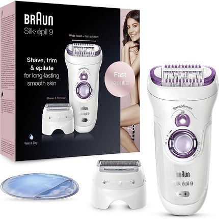 Epilator Braun Silk-épil 9, fără fir, electric