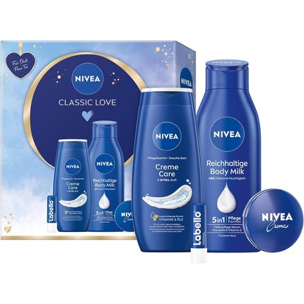 Set cadou ingrijire, Nivea Classic Love, cu produse hidratante