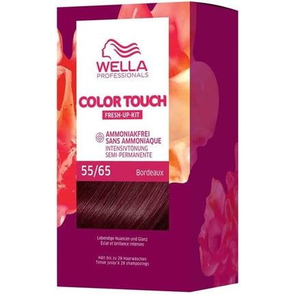 Vopsea de păr, Wella, Color Touch Bordeaux, mahon violet