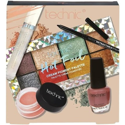 Set Machiaj, Technic, paletă pigmenți cremă, colorat