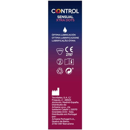Prezervative, Control Sensual Xtra Dots, 12 buc