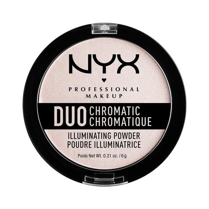 Pudra Iluminatoare, NYX, Duo Chromatic, Alb Roz