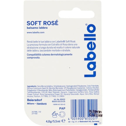 Balsam de buze, Labello, Soft Rose, roz