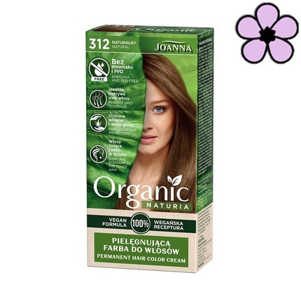 Vopsea de păr permanentă, Joanna Naturia, fără amoniac, blond natural
