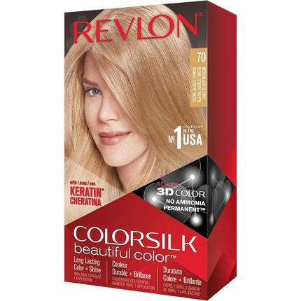 Vopsea de păr, Revlon, Colorsilk No.70, blond cenușiu mediu