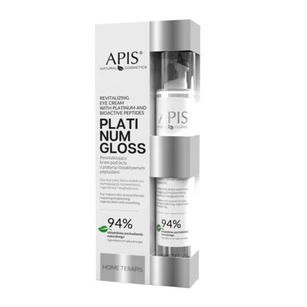 Cremă pentru ochi, Apis, Platinum Gloss, 10ml, alb