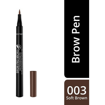 Creion Sprâncene, Rimmel, Brow Pro Micro Precision, Soft Brown, 1ml