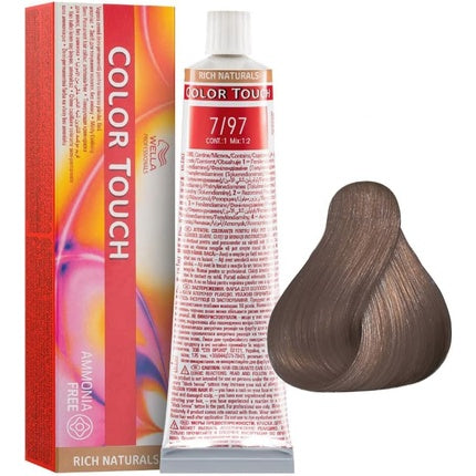 Vopsea de par, Wella, Color Touch Rich Naturals, 7/97 Blond Smoked Brown, 60mL