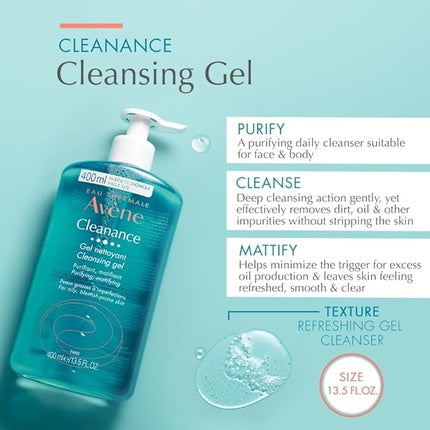 Gel de curatare, Avène, Cleanance, 400ml