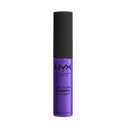 Ruj lichid, NYX, Soft Matte Metallic Lip Cream, mov