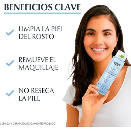 Apă Micelară, Eucerin, Dermatoclean, 200ml, albastru