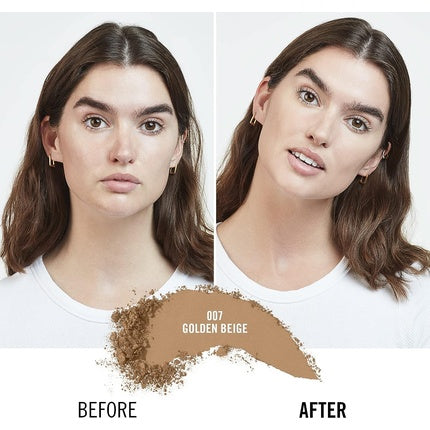 Fond de ten compact, Rimmel, Lasting Finish 007 Beige auriu