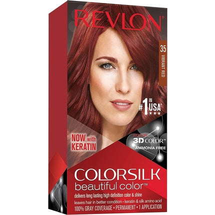 Vopsea de par, Revlon Colorsilk 35, roșu vibrant