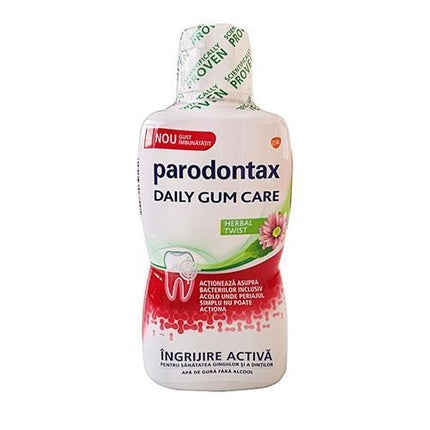 Apa de gură Parodontax Herbal Twist 500ml, îngrijire zilnică