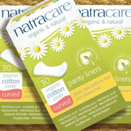Protej-slipuri bio, Natracare, Curved, bumbac 60 buc