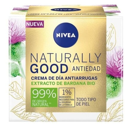 Cremă de zi Nivea Naturally Good, antiîmbătrânire, 50ml