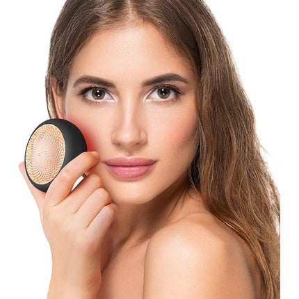 Masca faciala LED, Foreo UFO 2, lumina rosie, negru