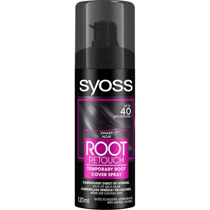 Spray pentru retușare a rădăcinilor, Syoss, 120ml, negru