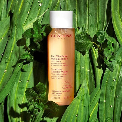 Apa micelară demachiantă, Clarins, 200ml, extract genţiană aurie şi roiniţă alpină