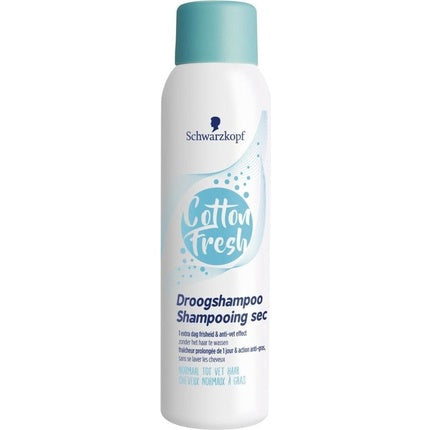Șampon uscat, Schwarzkopf, Cotton Fresh, alb, 150 ml