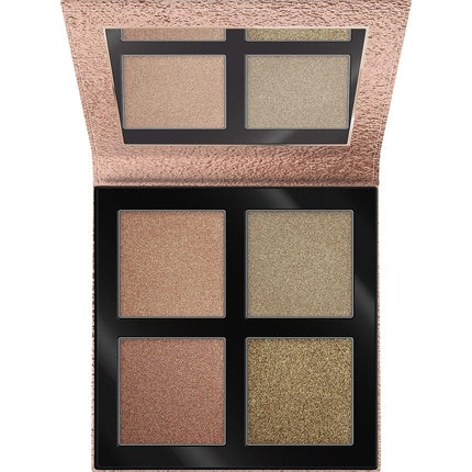 Paletă Highlighter Essence Pure Nude Sunlighter, 4 nuanțe, vegan