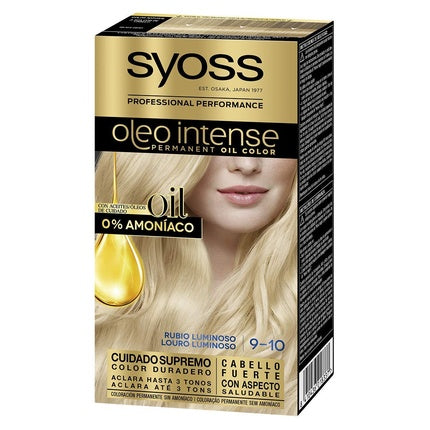 Vopsea de păr permanentă, Syoss, Oleo Intense, Blond strălucitor