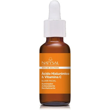 Ser Natysal, Elixir Facial, acid hialuronic și vitamina C, 30ml, portocaliu