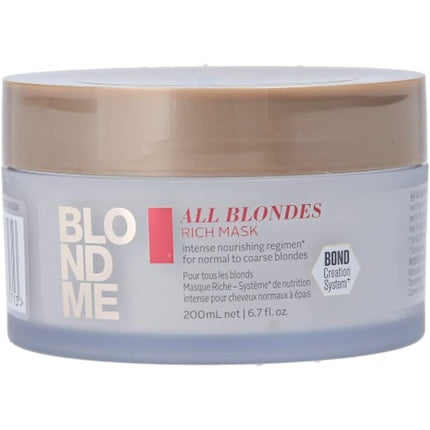 Masca de Par, Schwarzkopf, BlondMe All Blondes Rich, 200ml